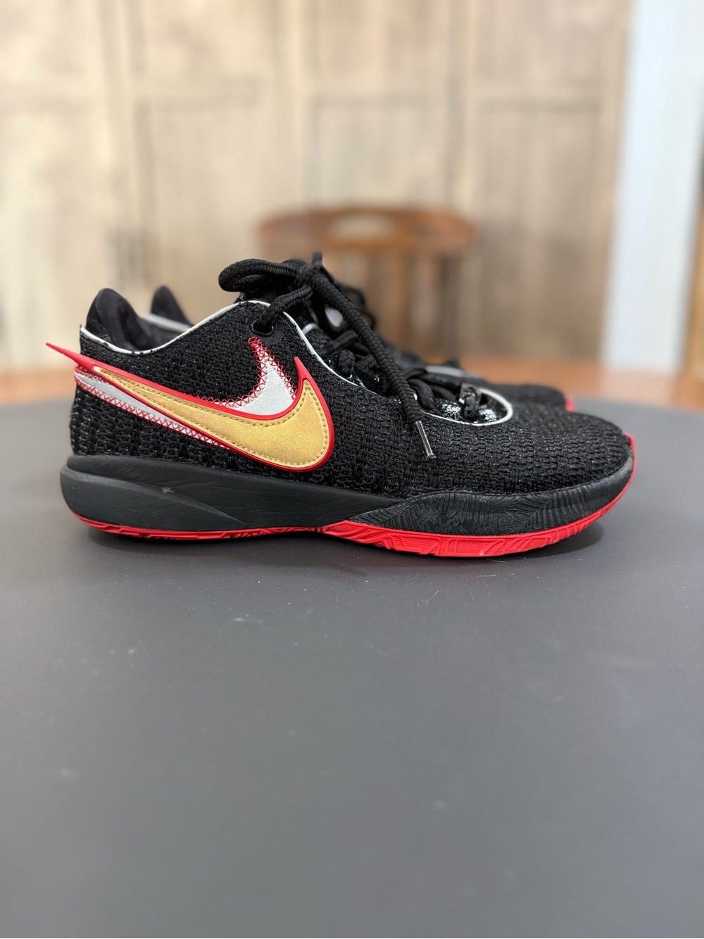 Nike LeBron 20 Black and Red Basketball Shoes